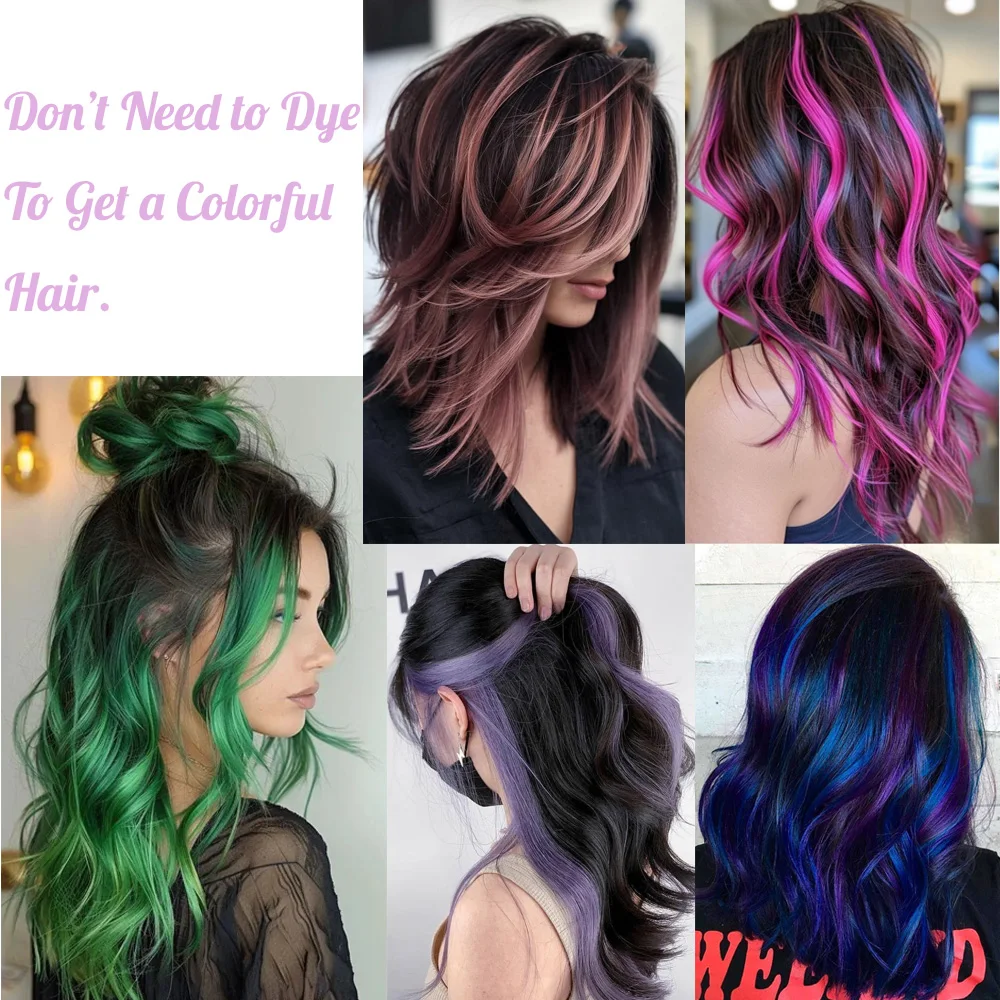 Gekleurd Paars I Tip Micro Bead Human Hair Extensions Roze Groen Blauw Pre Bonded Micro Links Echte menselijke haarverlenging voor salon