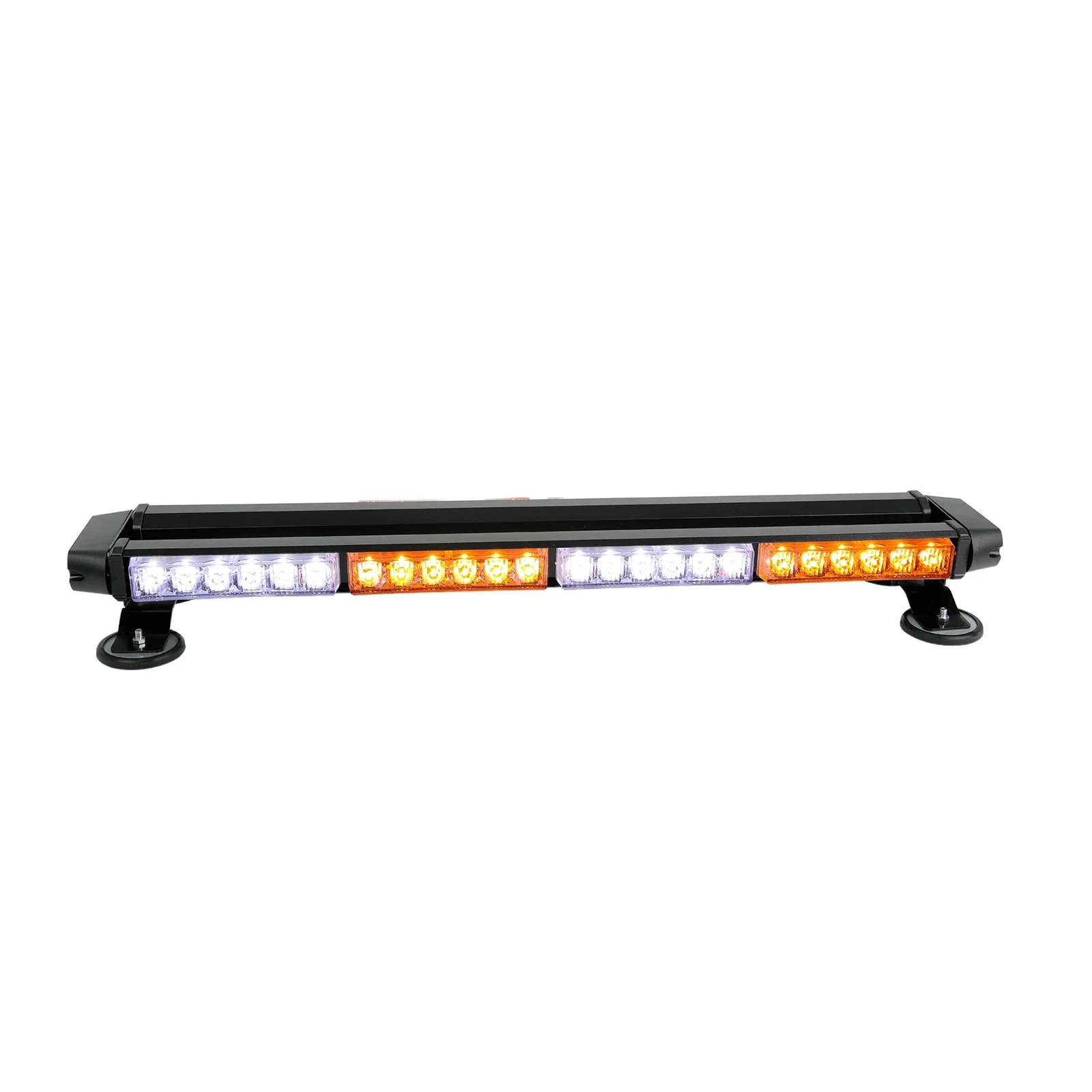 Barre lumineuse stroboscopique en iode, double face, ambre, lampe d'alarme d'urgence blanche, magnétique, coffre-fort pour toit de remorque de voiture, 54