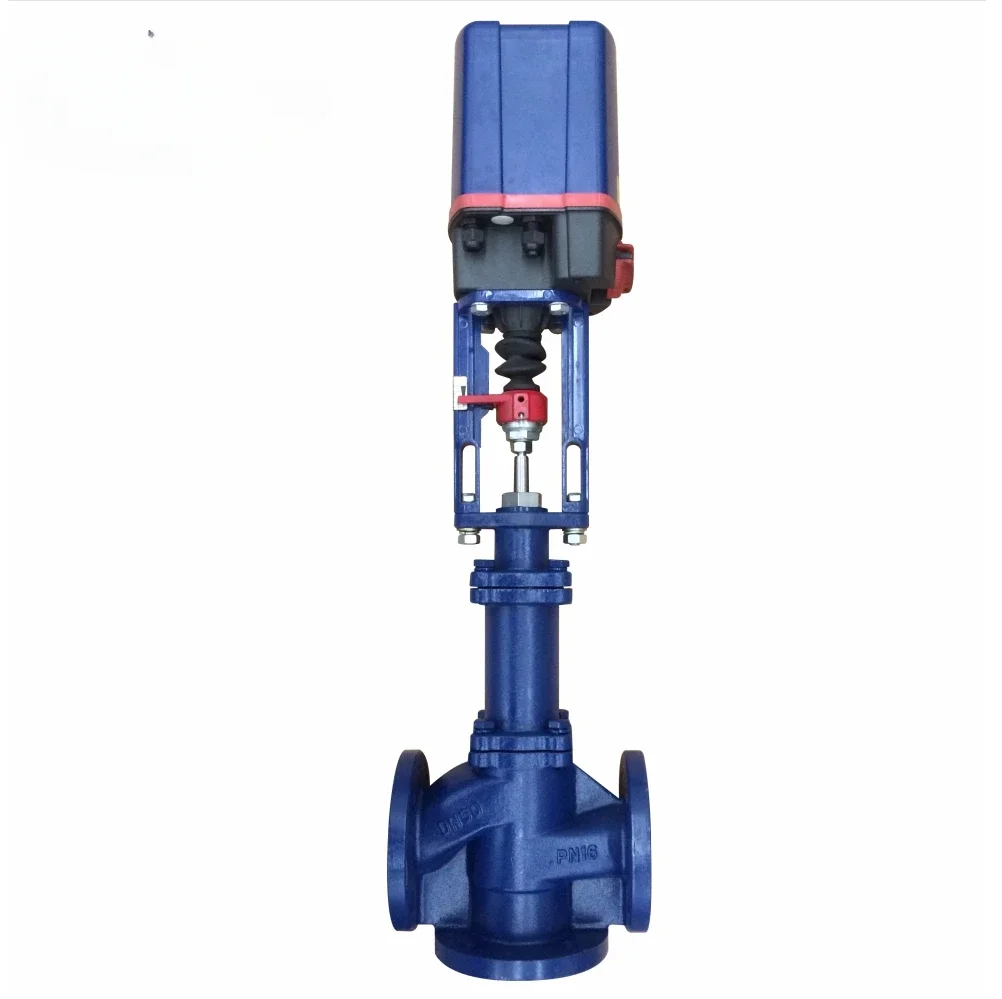 Electric actuator control medium pressure steam control regulating valve for setting machine