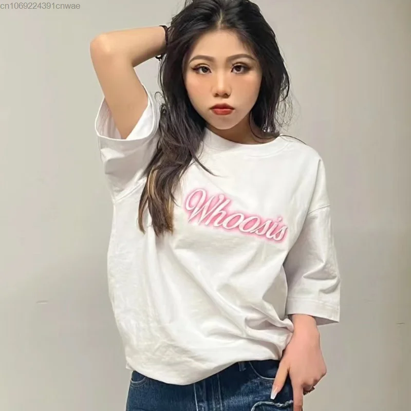 Sanrio Hello Kitty Anime Short-sleeved Tops Women\'s Loose Casual Cotton Oversized T-shirt Y2k Harajuku Hip Hop Clothing Couple