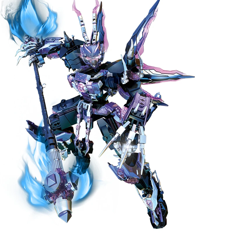 Blocs de construction de Robot chevalier de combat SunWukong Warrior Mech, figurine d'action en briques, jouet d'assemblage pour enfants et adultes, cadeau parfait