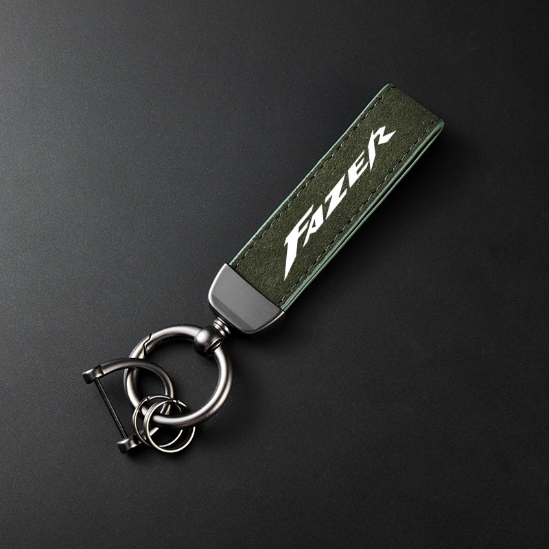 Высококачественный кожаный замшевый брелок для ключей мотоцикла для Yamaha FAZER FZ6 FZ6R FZ1 FZ8 FAZER FZ750 FZR1000 аксессуары