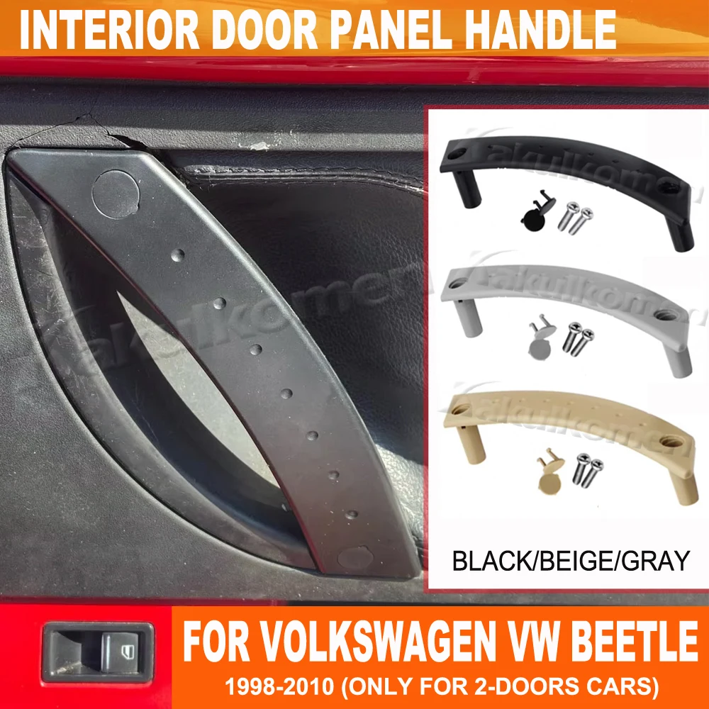 1C0867171A2QL Auto-Innenraum Linker und Rechter Türgriff-Abdeckung Ersatz für Volkswagen VW Beetle 2000-2010 1C0867171A3SG