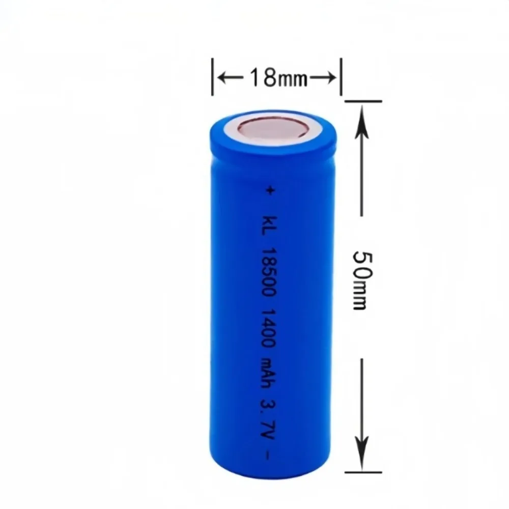 

10pcs/lot 18500 rechargeable lithium battery 1400mAh 3.7V rechargeable battery flashlight strong lighting power tool battery