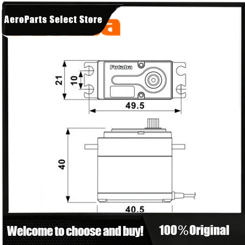 AP1Futaba BLS373SV High Voltago HV Brushless Digital Servo S.Bus2 Metal Gear Digital Standard Servo For Rc Model Drone Accessori