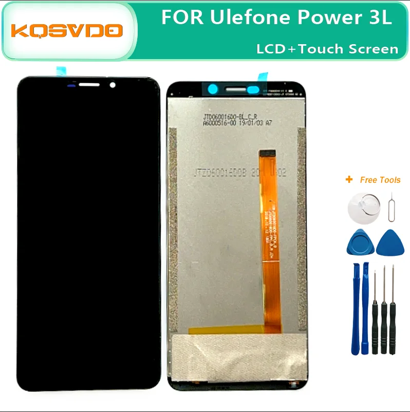 

6" 100% Original For Ulefone Power 3L LCD Display And Touch Screen Digitizer Assembly For Power3L Phone Replacement Parts