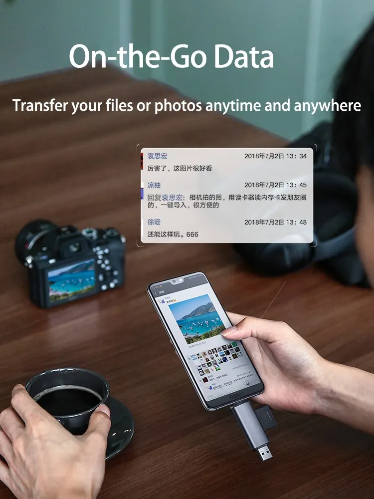 Card Reader USB3.0&USB C to SD MicroSD TF Thunderbolt 3 For Phone PC Laptop Accessories Smart Memory Cardreader SD Card Adapter