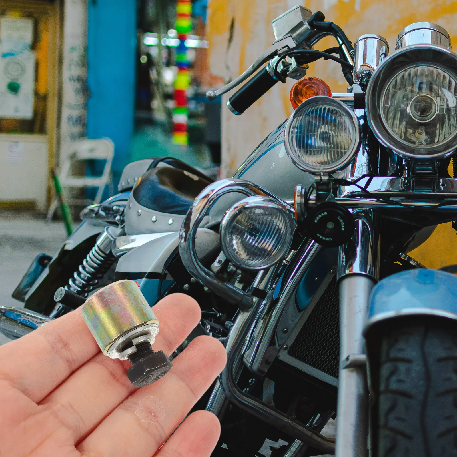 

4pcs Motorcycle Iron Cover Accessories Stainless Steel Engine Injector Blocks Vibration Reduction Easy Install Off-Road
