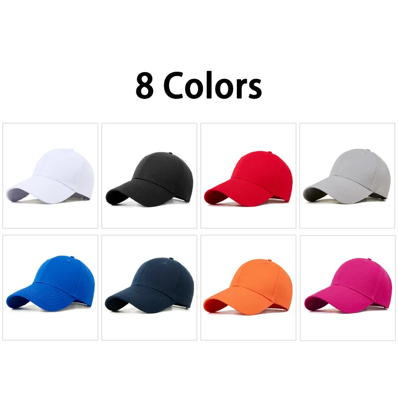 New high-end pure cotton baseball cap custom printed logo for men and women\'s fashionable duck tongue cap DIY design embroidery