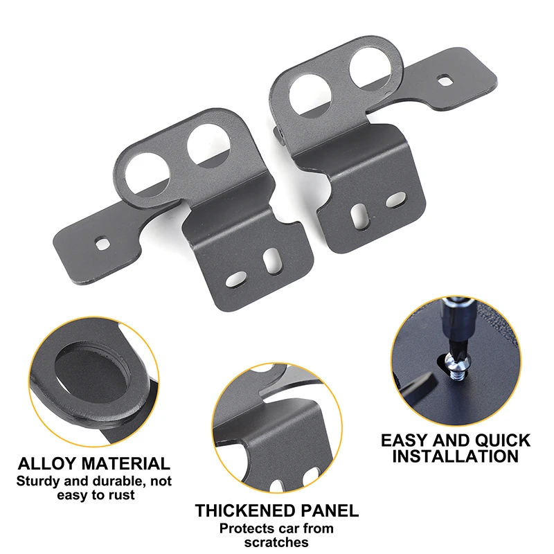 لتويوتا تندرا 2022-2025 سيارة الجذع الباب الخلفي توسيع مرساة نقطة الكربون الصلب الأسود قطع غيار السيارات تعديل
