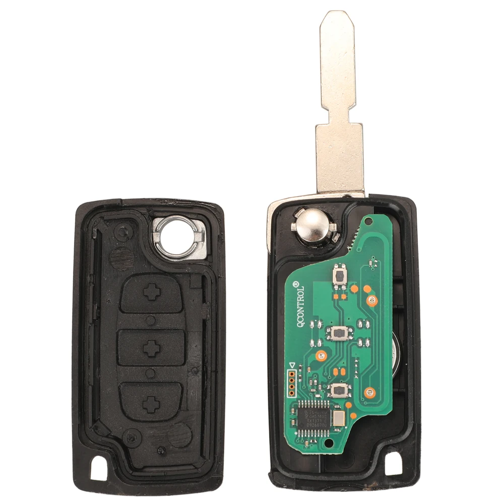 jingyuqin Remote Smart Car Key For Peugeot 607 406 207 307 For Citroen C2 C3 C4 C5 2/3Buttons CE0523/CE0536 433Mhz ID46 Chip