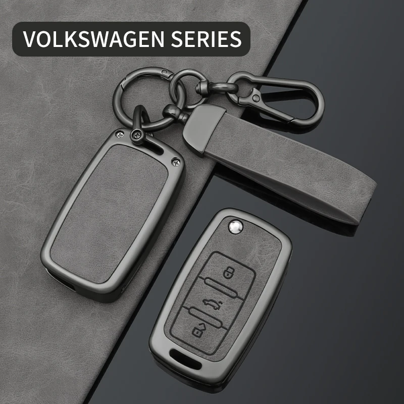 

Car Leather Key Case Cover Shell For Volkswagen VW Polo Tiguan Golf Jetta Beetle Eos Scirocco Up Transporter Sharan Accessories