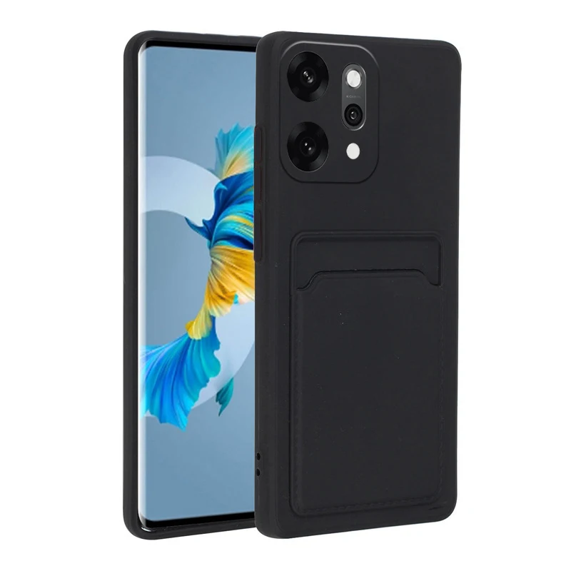 حافظة من السيليكون الناعم لهاتف OPPO Reno 14 Pro 5G 14F Holde محفظة بطاقة غطاء الهاتف لـ OPPO Reno 14 Pro 14F 5G