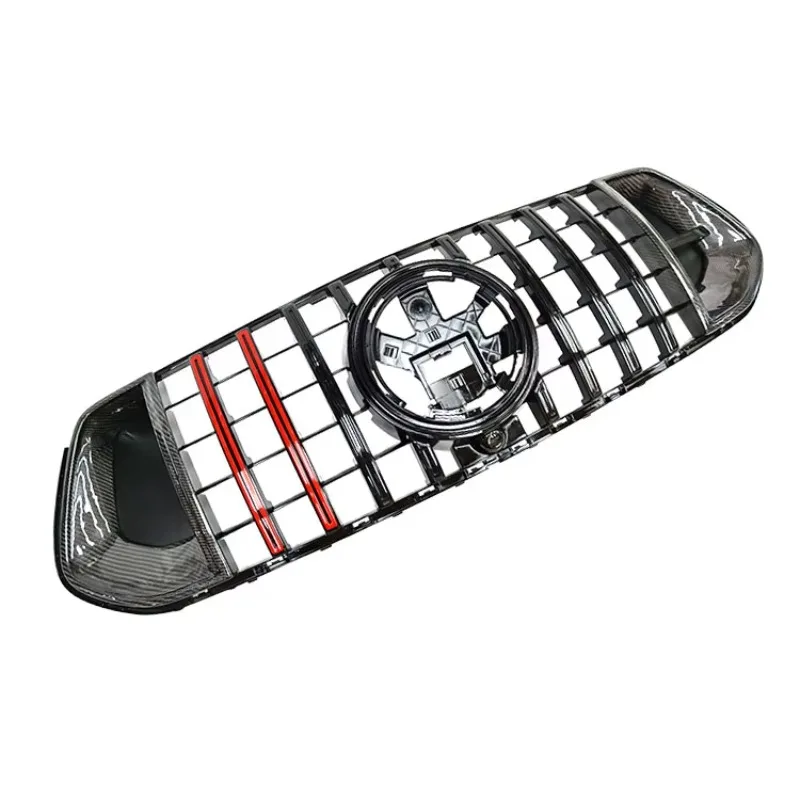 Upgrade GT BS Style Carbon Fiber Front Bumper Grille GLE W167 2020-2023 Exterior Replacement Mod Parts view 3