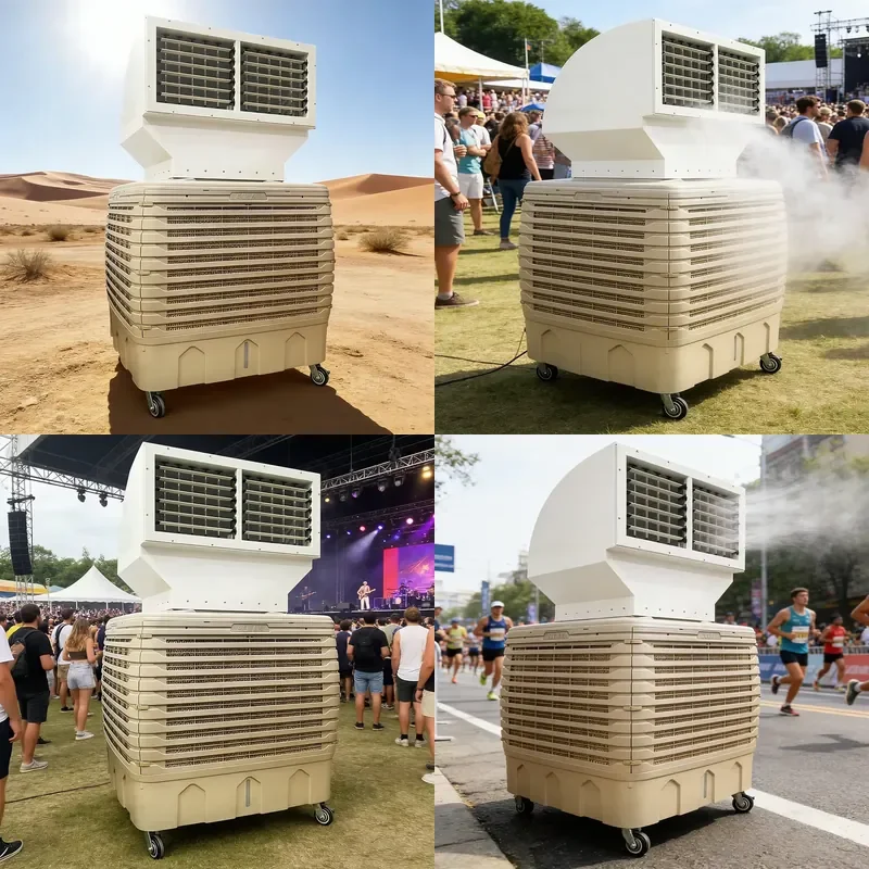 for Automatic Cleaning Industrial Evaporative Cooler Outdoor Indoor Use with Pre Dust Filter