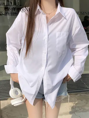 Loose Oversized Women’s Shirt Blouse BEIYINGNI