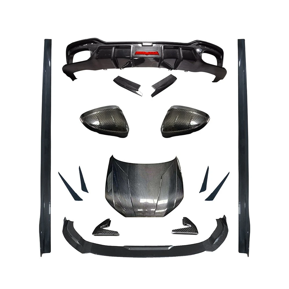 ODM/OEM Dry Carbon Fiber Universal Car Rear Spoilers New Condition Rear Bumper Lip Diffuser for AUDI A5 S5 PA B9.5 - view 4