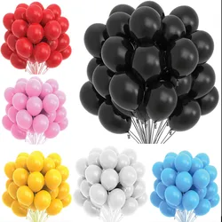 10/12inch Black Pink Red Balloons Latex Balloon Birthday Party Decor Adult Wedding Decoration Helium Globos Baby Shower Balloon