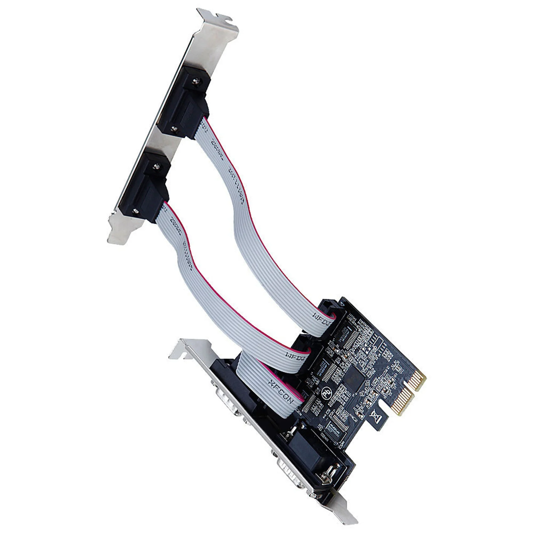 A53M-PCIE Serial Port Expansion Card AX99100 Chip PCIE To Serial Port RS232 Interface 4 Port Expansion Card Riser Card