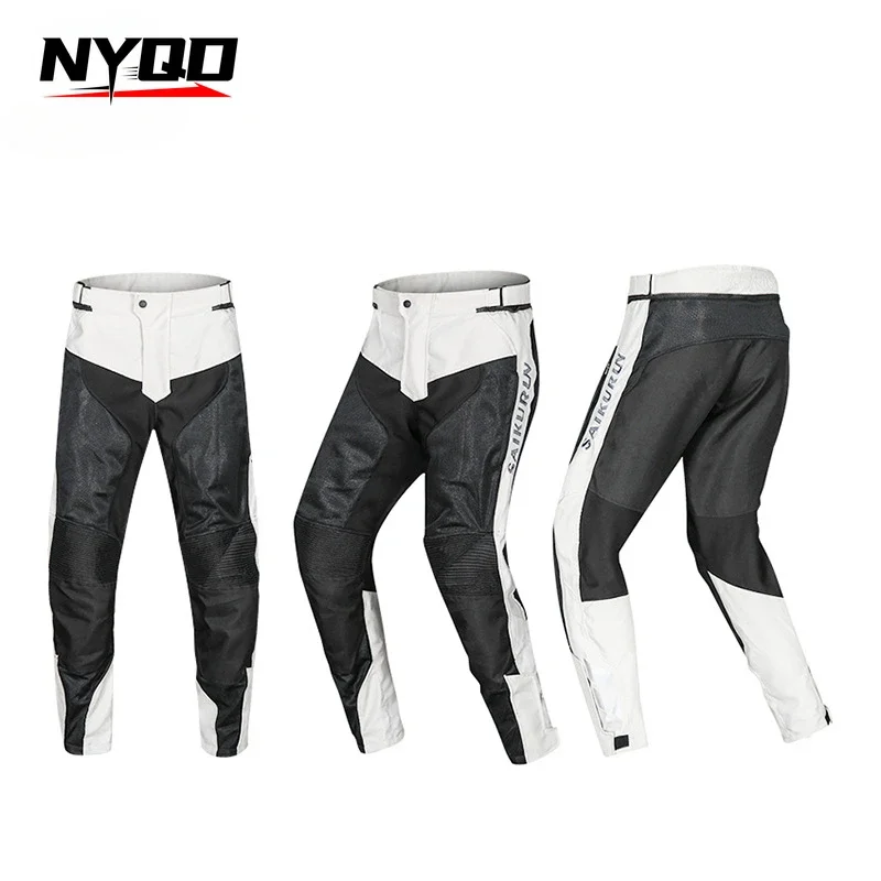 Motorcycle Riding Jacket Men Summer Breathable Suit Motorcyclist Clothing Neck Guard Detachable Outdoor Protective Equipment 4