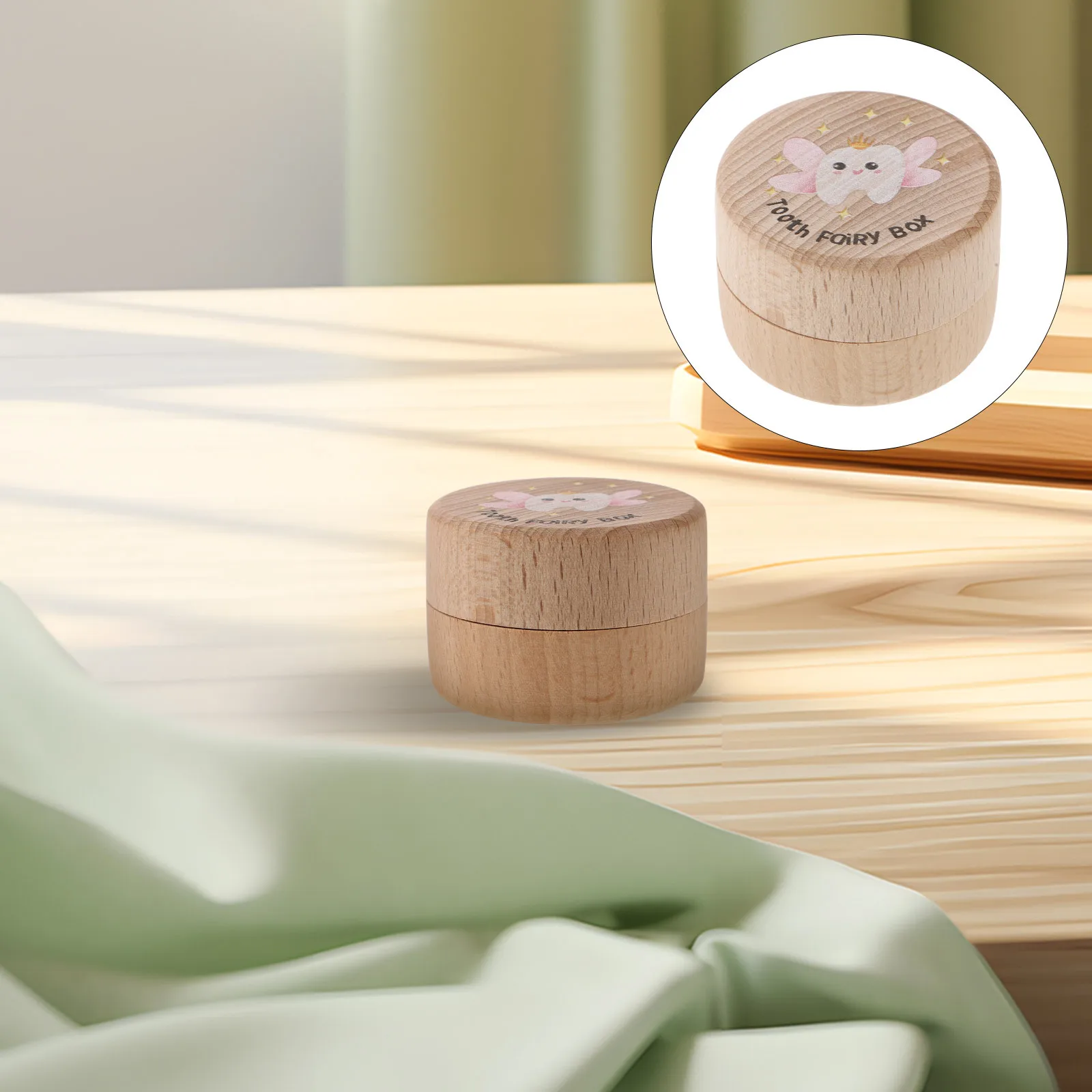 

Baby Tooth Box Solid Wood First Tooth Curl Storage Keepsake For Kids Toddlers Infant Fetal Hair Container Small Trinket