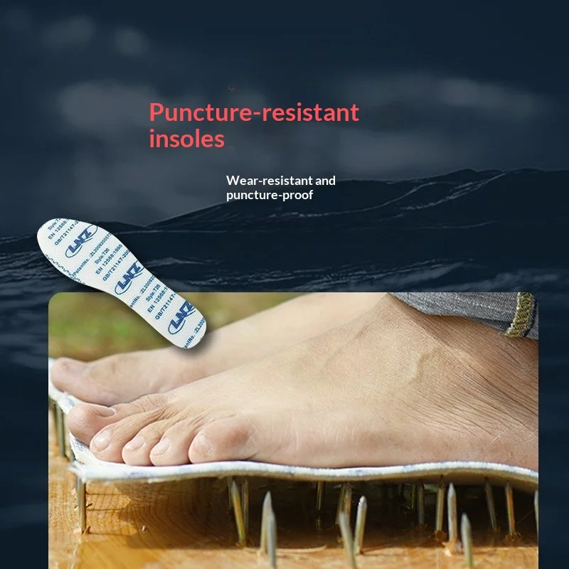 Anti-puncture Safety Shoe Insoles Anti-stab Wear Resistant Shock Absorbing Foot Pads for Outdoor Construction Sites