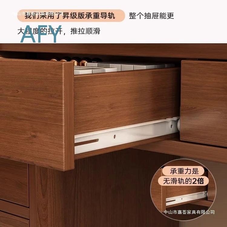 Retro Dresser for Bedroom Modern Minimalist Makeup Table Vanity Desk Small Cosmetic Dresser Chest of Drawers All in One for