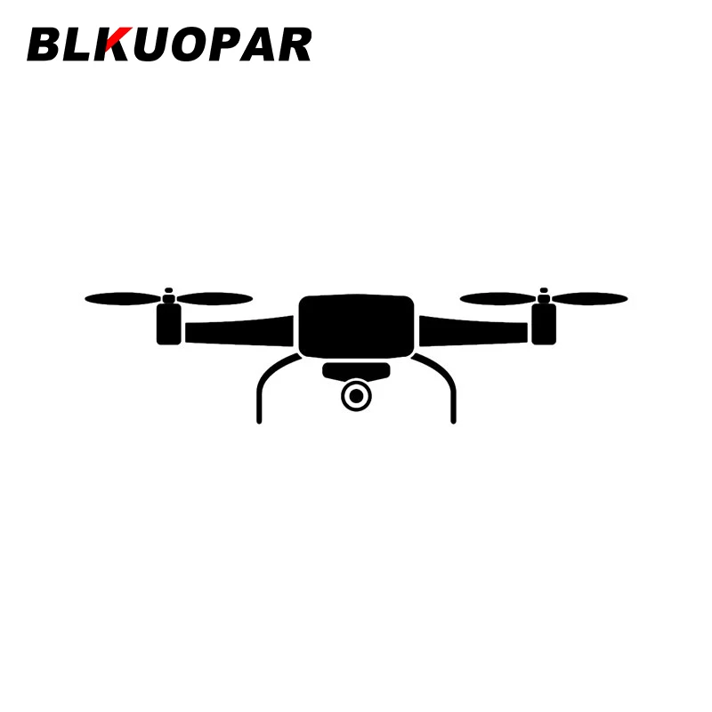 BLKUOPAR Small Reconnaissance Drone Car Stickers Creative Graphics Decal Scratch-Proof Die Cut Windshield Caravan Car Styling