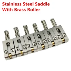 【Made in Japan】 Stainless Steel Roller Saddle Electric Guitar Tremolo Bridge Saddles for Stratocaster Strat ST Guitar 10.5/10.8