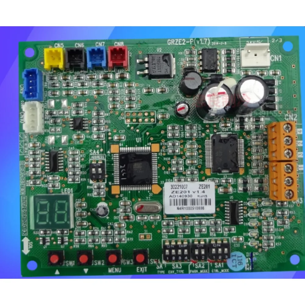 apply to Air Conditioning Computer Board Control Panel 30221007 Mainboard Ze201 Circuit Board GRZE2-P
