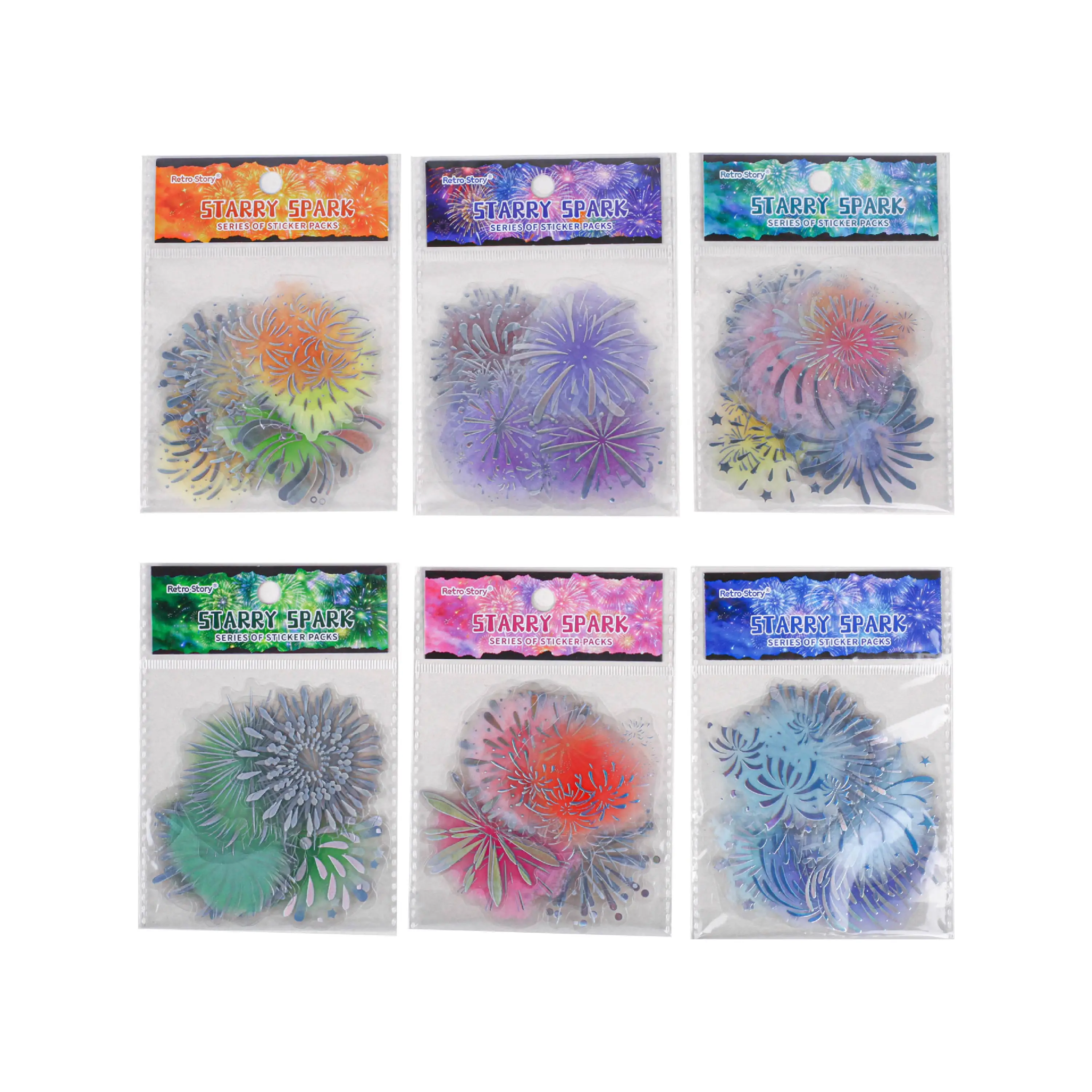 JIANWU Vintage Colorful Pattern Landscape PET Sticker Creative DIY Journal Material Collage Scrapbooking Stationery view 6