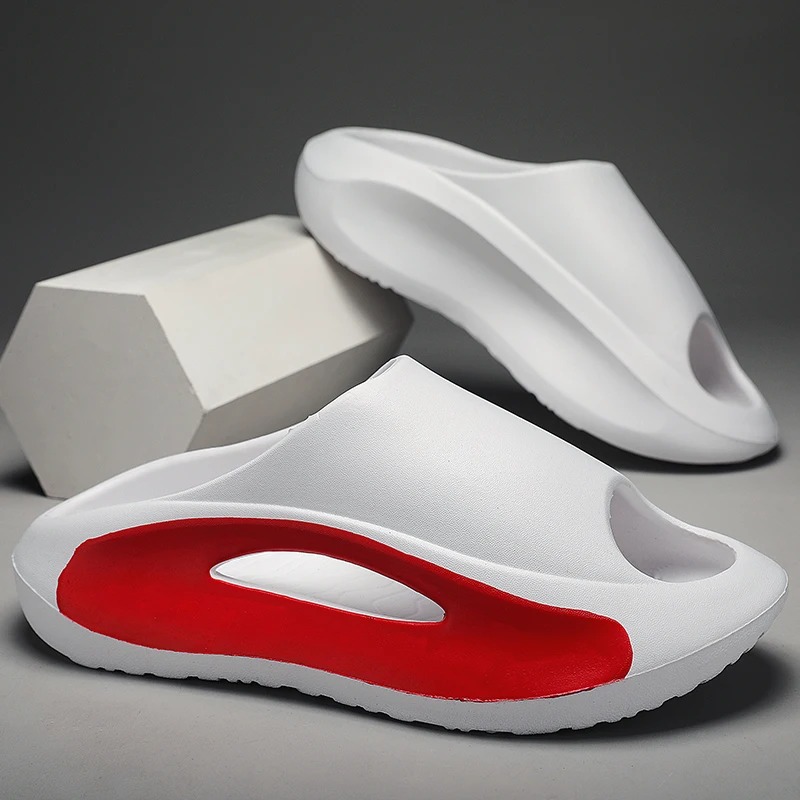 

New Summer Sports Shoes for Women's Slippers for Men's Thick Sole Platform Slippers EVA Simple and Versatile Casual Beach Shoes