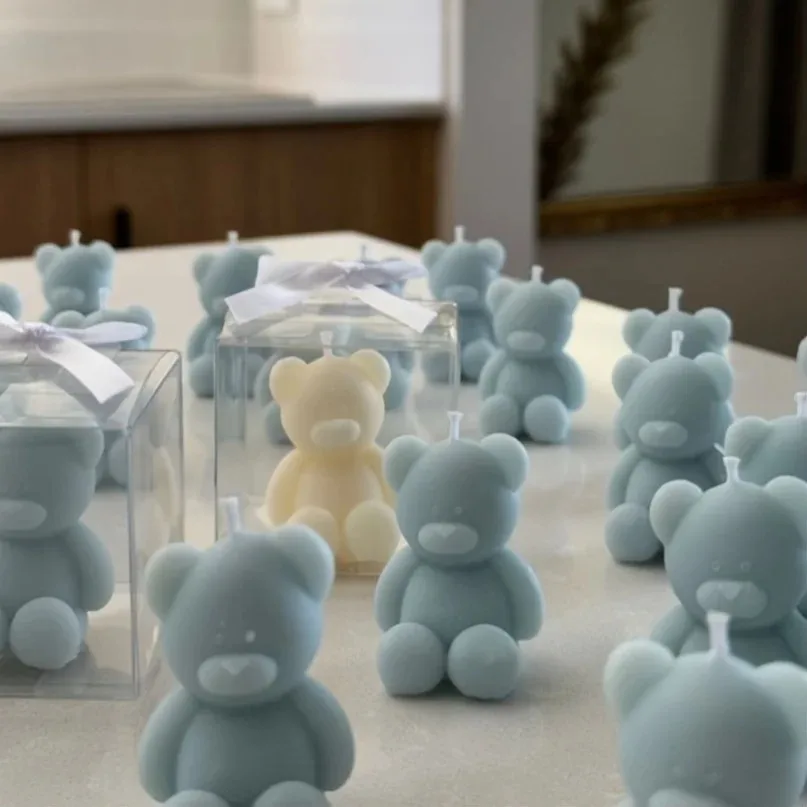 Silicone Bear Mold for Scented Candles, Soap Making and Resin Casting - Cute Animal Shape Mold for Home Decor, Aromatherapy
