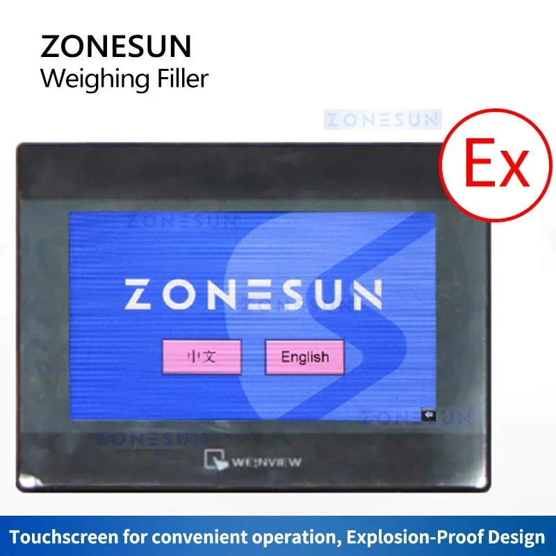 ZONESUN Chemical Liquid Filling System Automatic Bucket Weighing Filler Machine Load Cell Scales Weigher Packaging ZS-WF4 view 2