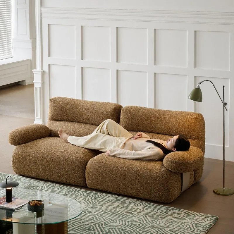 Mo Yu/Hug Bear Sofa Candy Color Dopamine Style Modern Simple Fully Disassembled and Washed Creative Fabric Sofa