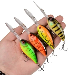 1Pcs Floating Crankbait grouper Fishing Lures 10.5cm 15g Diving Wobblers Minnow Pikes Artificial Bait With Treble Hooks