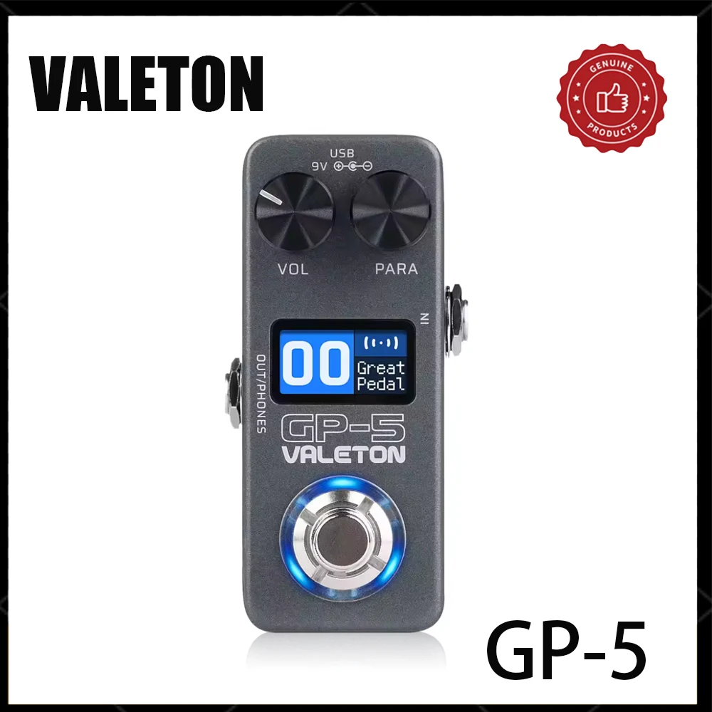 VALETON GP-5 Super Compact Multi-Effects Processor NAM/IR Loader Pedal Loader with 100 preset positions guitar effects pedal