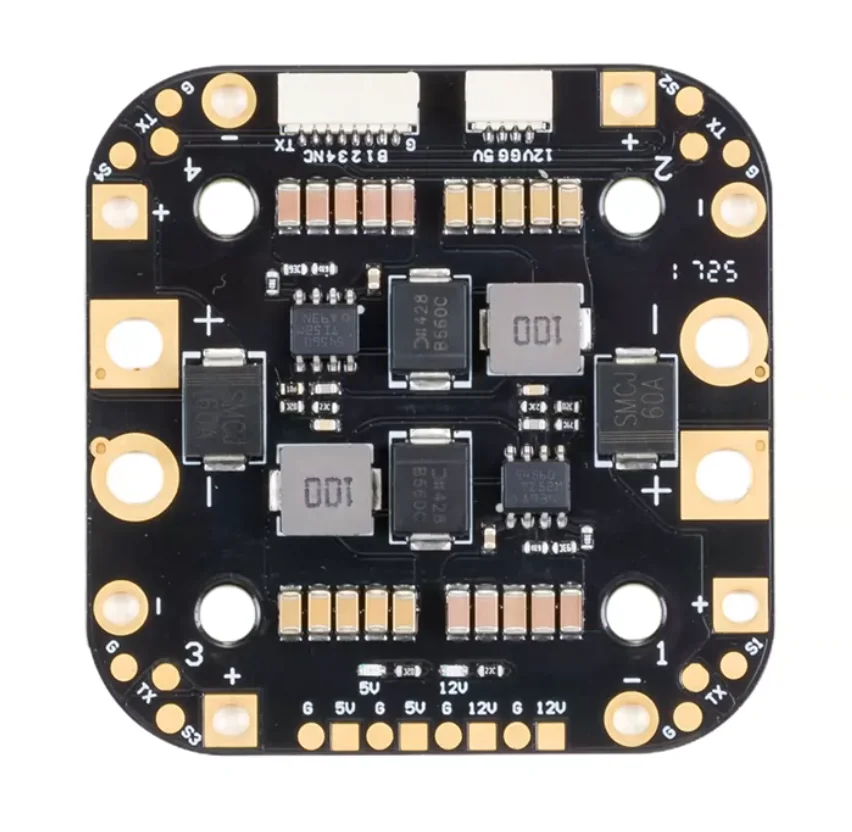 heavy-load-aerial-survey-transport-drone-dual-channel-12s-lithium-battery-pdb-4-channel-440a-power-distribution-board-for-fpv-ra