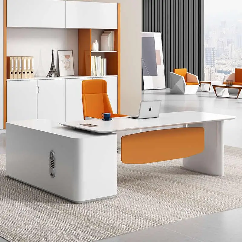 

Organization Computer Luxury Office Desks Workbench Boss Meeting Standing Office Desks Console Bureau Meuble Office Supplies