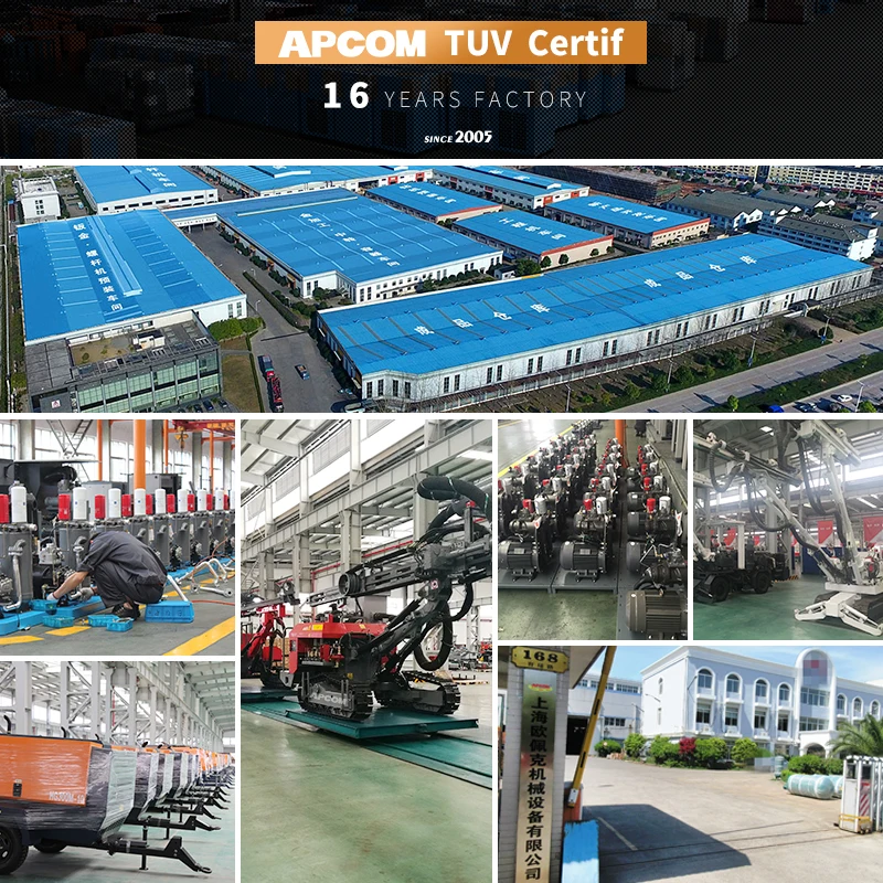 APCOM 185 CFM air Compressor for Machine Portable Screw 185CFM air Compressor for Sand Blasting