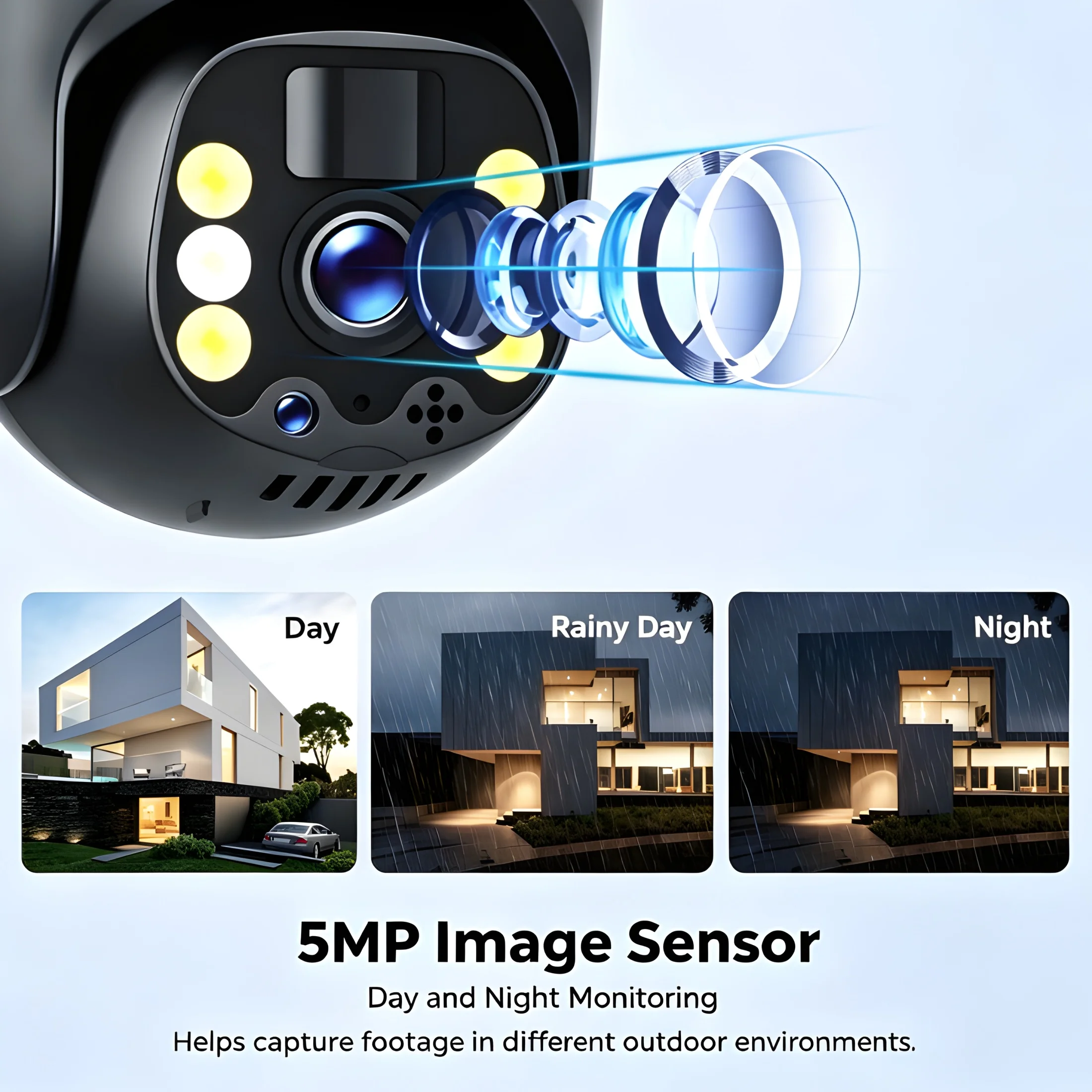 كاميرا أمنية تعمل بالطاقة الشم - مراجعة Home Yard Security Cameras وسعره