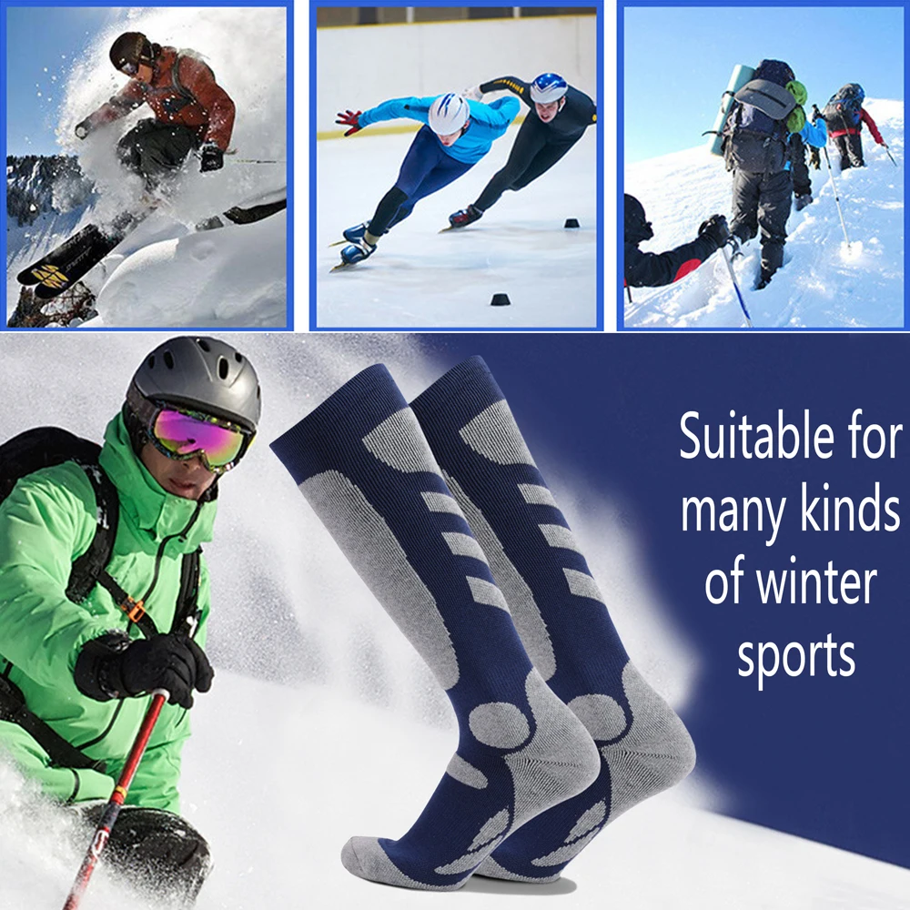 Winter Unisex Cotton Warm Socks Men Sports Ski Socks Snowboarding Cycling Adult Riding Thicker Thermal Socks