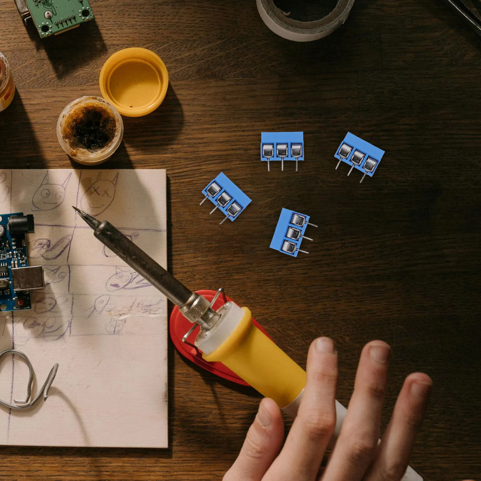 

20Pcs Screw Terminal Block Connectors Reliable Secure Connection for Pcb Wiring Electrical Projects DIY Electronics