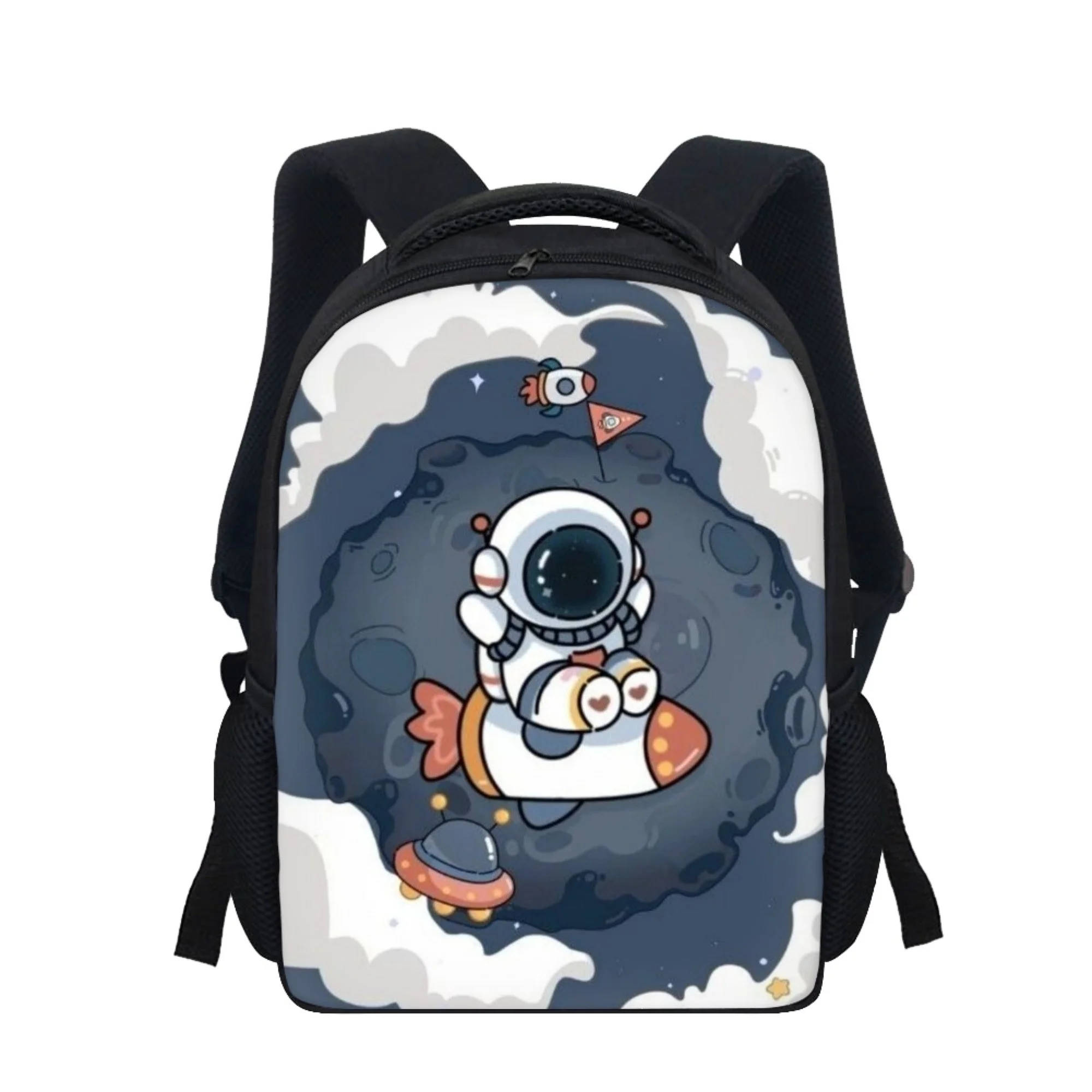 3d Printed Custom Cartoon Space Astronaut Schoolbag Toddlers Portable Backpack 12inch Custom Schoolbag For Boys And Girls