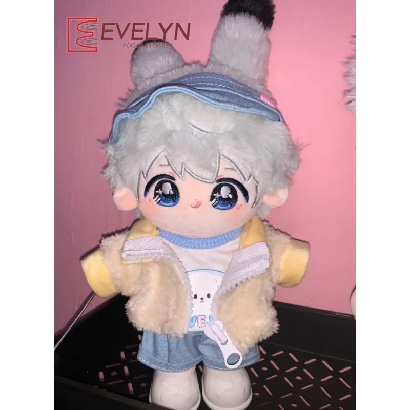 Evelyn 20cm Doll Clothes Plush Toys Gift Coat Pants Headwear Outfit Replacement Suits Love and Deepspace