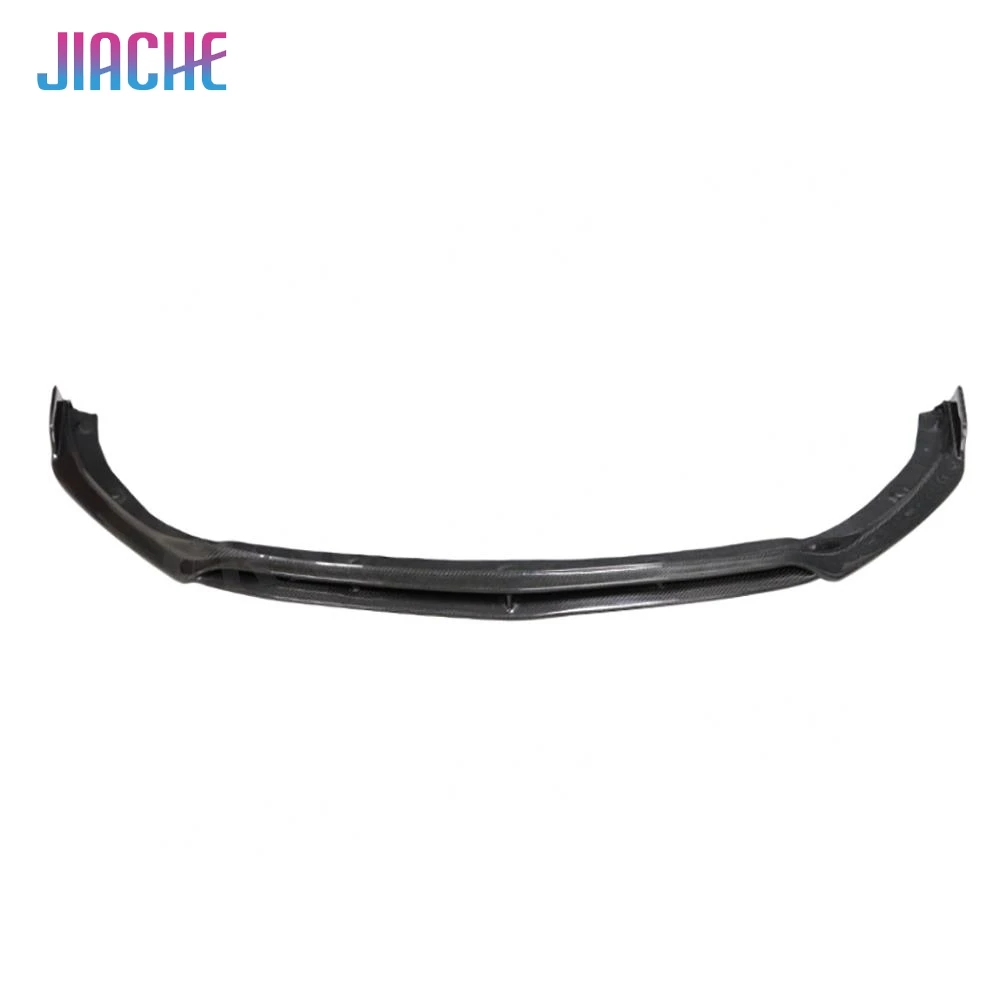 JIACHE Real Carbon Fiber Front Bumper Chin Guard For Mercedes Benz C Class W205 C43 For AMG Sport 2019-2021 Front Bumper Lip FRP