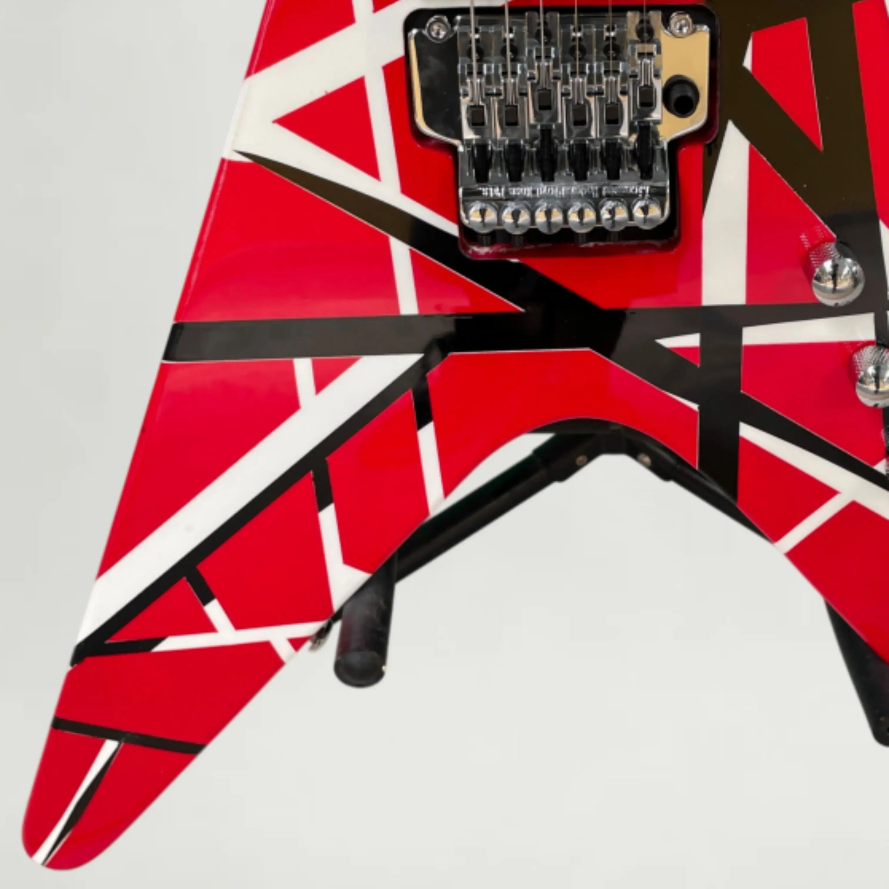 Interlaced Red Black White Geometric Lines Electric Guitar,Block Inlays,Smooth Playing Feel Guitars, Solid Sturdy Build Guitarra