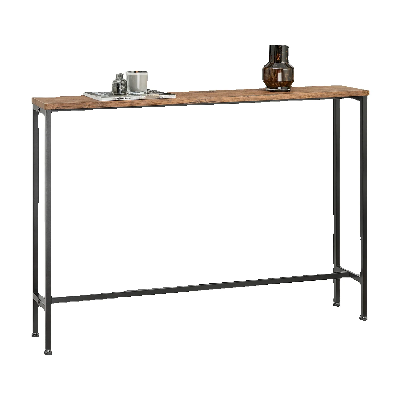 SoBuy FSB19-XL consoles vintage table table de couloir en métal décoration table buffet table d'appoint table BHT environ. : 120x80x20cm