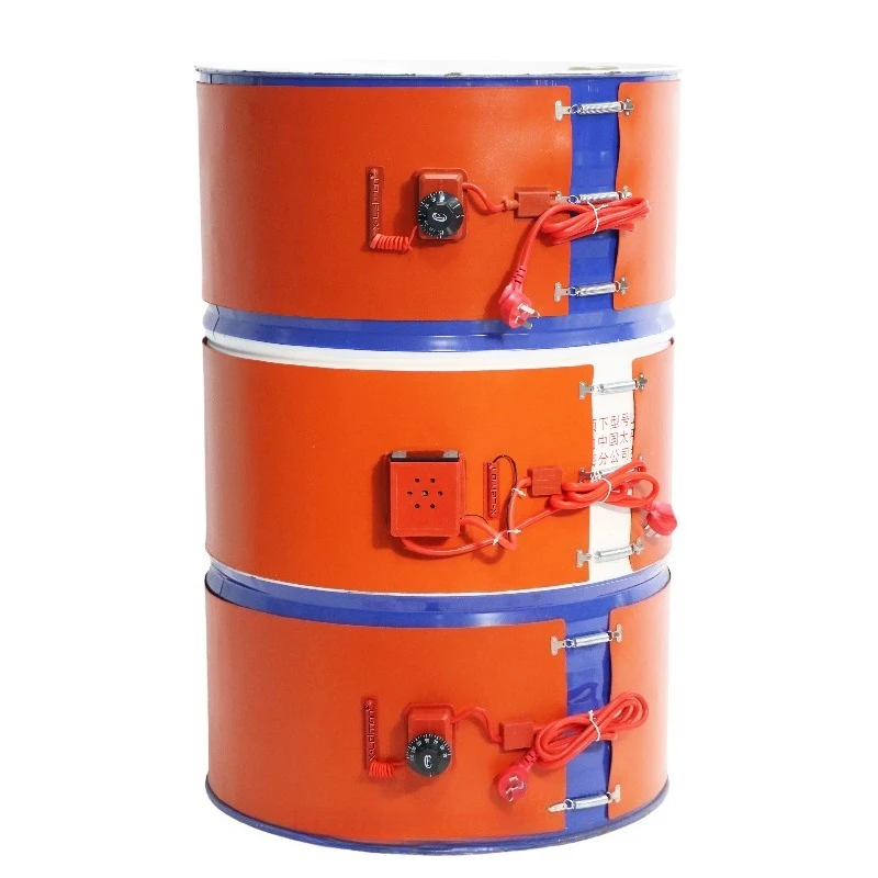 200L Oil Drum Silicone Heating Belt Silicone Rubber Heater 1740x250mm 2000W