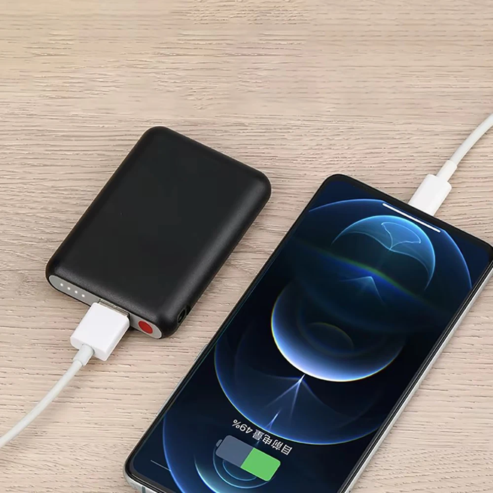 5V5000mAh Winter Heated Rechargeable Battery USB-C For Motorcycle Warm Gloves Insole Scarve Socks Vest Jacket Outdoor Power Bank
